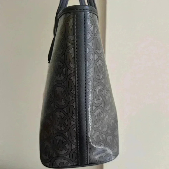 MICHAEL KORS Jodie Small Logo Jacquard Tote Bag Small Tote - Black MSRP $348 NWT - Picture 10 of 16